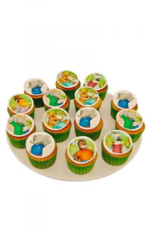 Babar birthday cupcakes