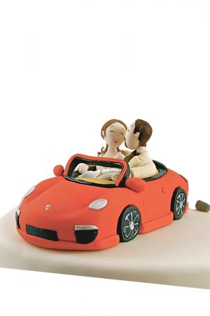 Car wedding cake topper