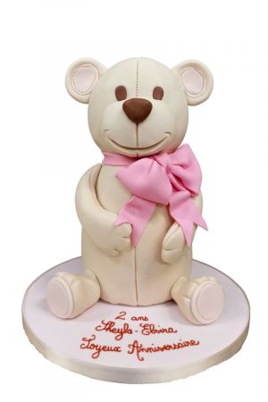 Gâteau nounours pour fille