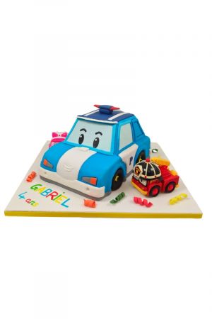 Robocar birthday cake