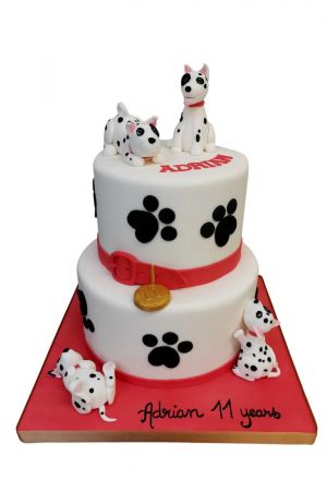 Birthday cake for dogs lover