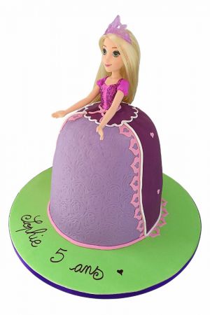 Princess Rapunzel doll cake