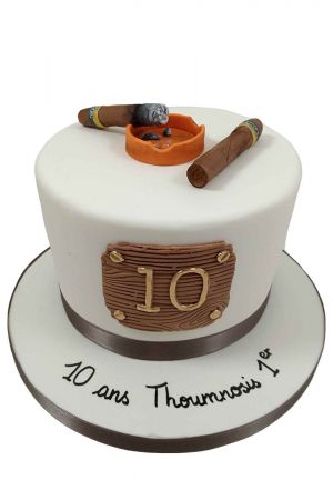 Cigars birthday cake