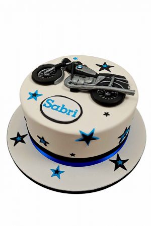 BMW motorbike cake