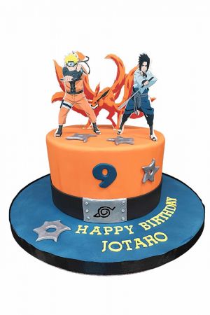 Naruto Sasuke Kurama cake