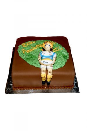 Gâteau anniversaire rugby