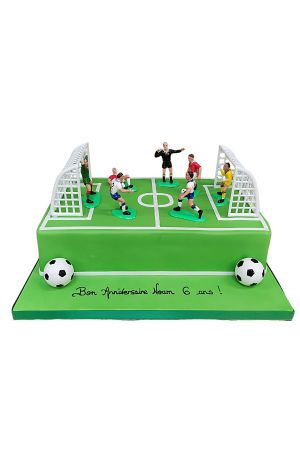 Gâteau terrain de foot