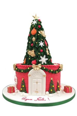 Christmas tree cake