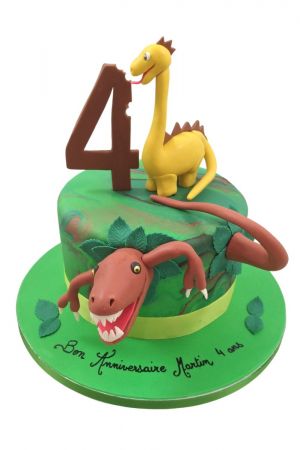 Cheeky dinosaurs birthday cake