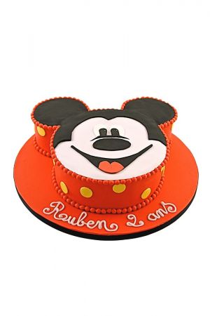 Mickeys head birthday cake