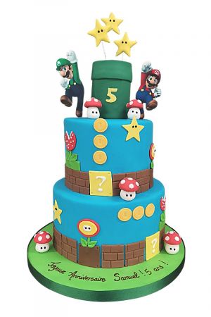 Mario & Luigi Tiered taart