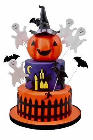 Halloween Tiered Cake