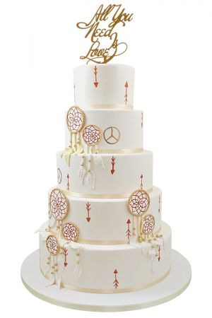 Dreamcatcher wedding cake