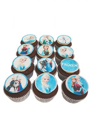 Verjaardag cupcakes met Frozen thema