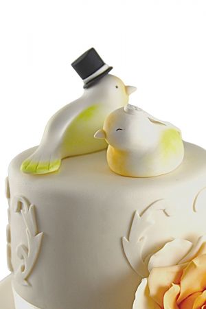 Bird wedding cake topper