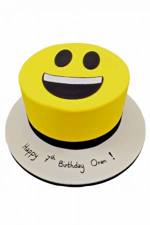 Emoji themed birthday cake