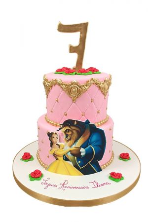 Belle Princess Fondant Cake - Rashmi's Bakery