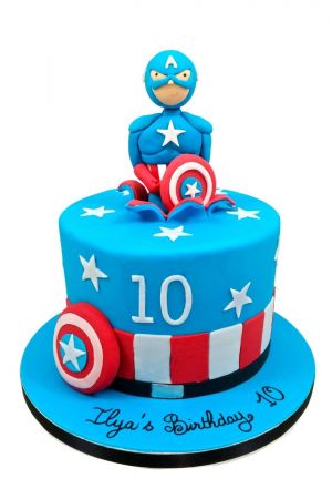 Captain America verjaardagstaart