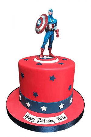 The Buttercream Bakery: Captain America Cake