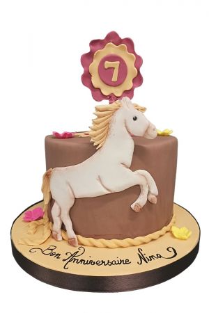 Horse Cupcake Cake How To w. FREE template- by Press Print Party
