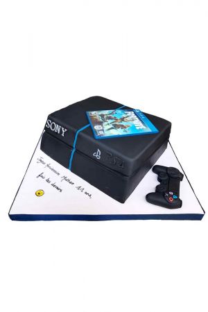Gâteau d'anniversaire PS4 et Fortnite