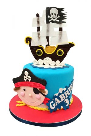 Kit de décoration Gâteau Pirates pour l'anniversaire de votre enfant -  Annikids