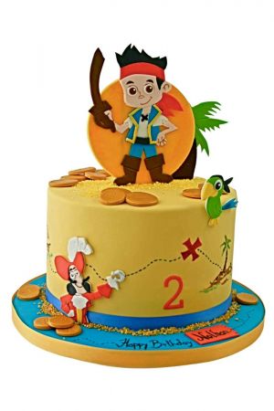 Gâteau d'anniversaire Pirate / Carte aux trésors - Cake Design