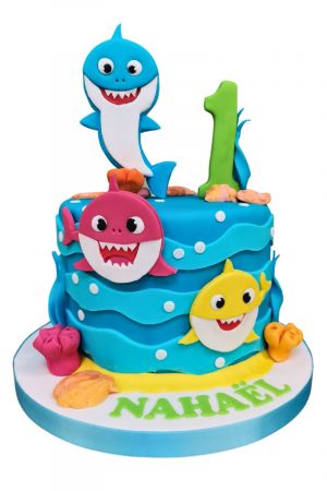 Gâteau personnalisé Baby Shark