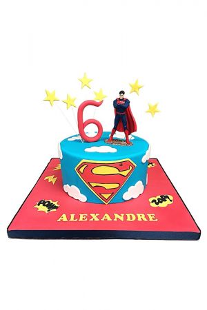 Superman Bursting Out of the Cake (Exploding Cake Tutorial): Part 2