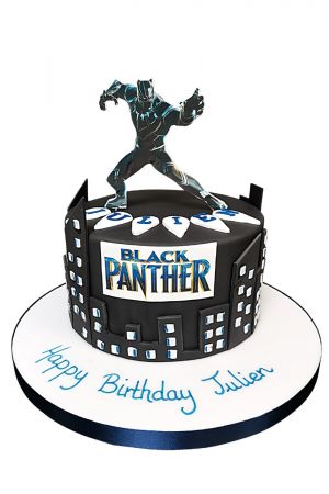 Black Panther Birthday Cake Topper Template Printable DIY | Bobotemp