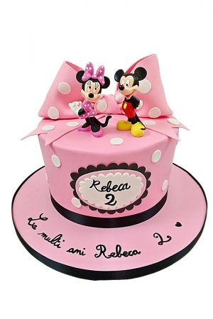 Mickey en Minnie verjaardagstaart