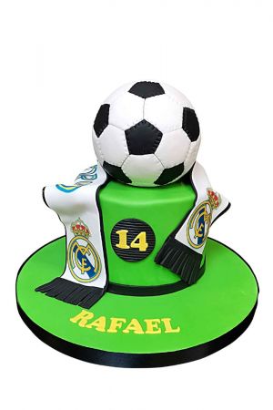 Topper de gâteau de football/ inspiré de léquipe sportive / anniversaire  sportif/ anniversaire de football /Équipe de football du Real Madrid  inspirée/ Football de lInter Miami/ football -  France
