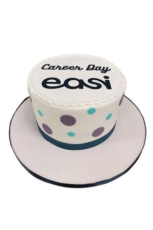 Corporate cake with logo