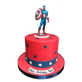 Captain America Doll Cake, Marvel Avengers Birthday Party, Cake Art