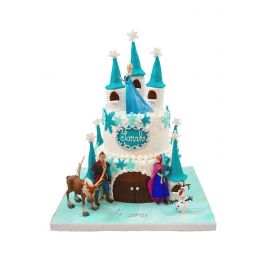 Frozen castle cake | Gâteau reine des neiges, Idée gateau, Gateau  anniversaire