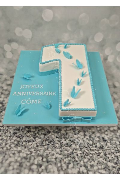 Réservez le 1er gâteau d'anniversaire en forme de chiffre 1 pour votre  petit garçon, commande en ligne