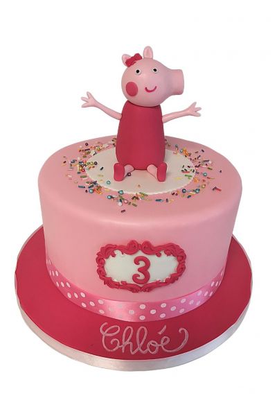 Peppa pig cake design || Easy cake decorating and easy piping tutorial -  YouTube