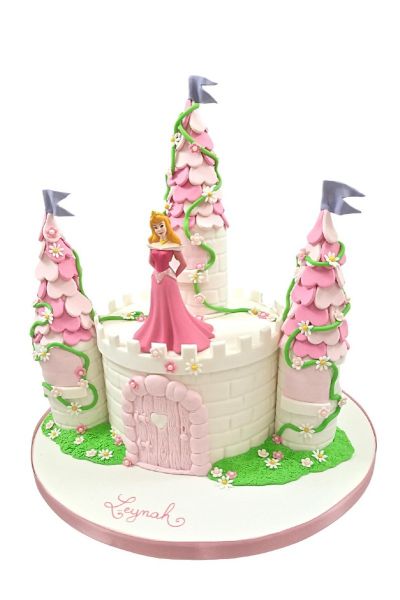 Floral Princess Castle Cake