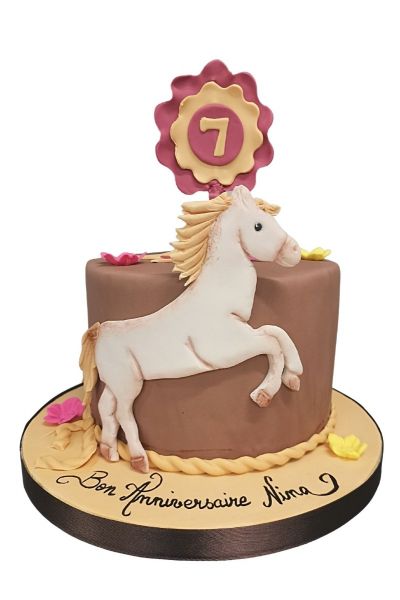 Horse Riding Birthday Cake | This is a half sheet cake made … | Flickr