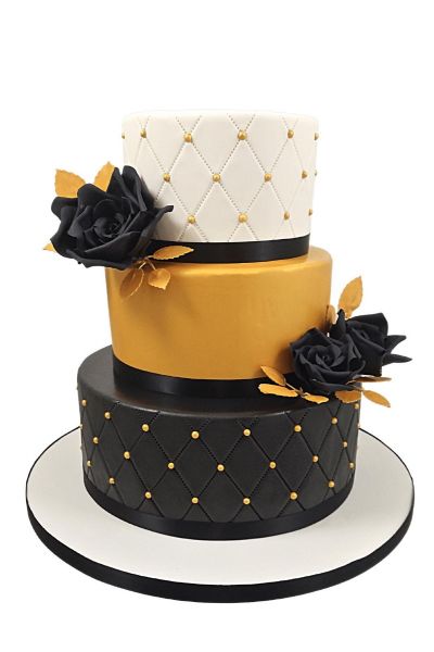 Gâteau d'anniversaire personnalisé noir et or pour une jeune femme de 18 ans  livraison sur saint chamas - Frangine et chocolat