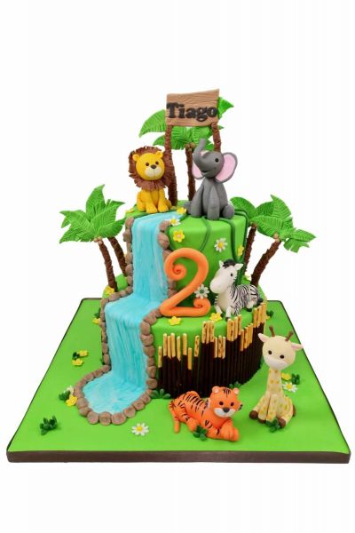Gourmand et Croquant: Gâteau d'anniversaire « animaux de la jungle »