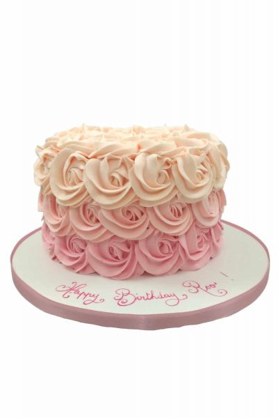 Happy Birthday Rose Gold Glitter Cake Topper - 1 Pce