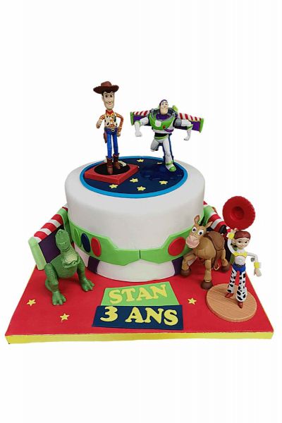 Décoration Gâteau Comestible Toy Story 4 avec Photo Personnalisé