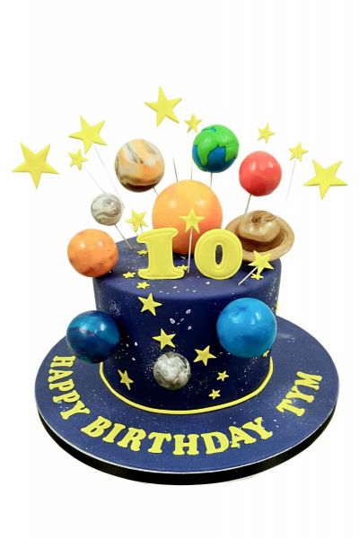 solar system birthday cake
