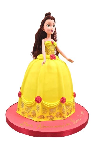 Cake Decor 5 Pcs Barbie Dolls Princess Toys Set for Cake Toppers