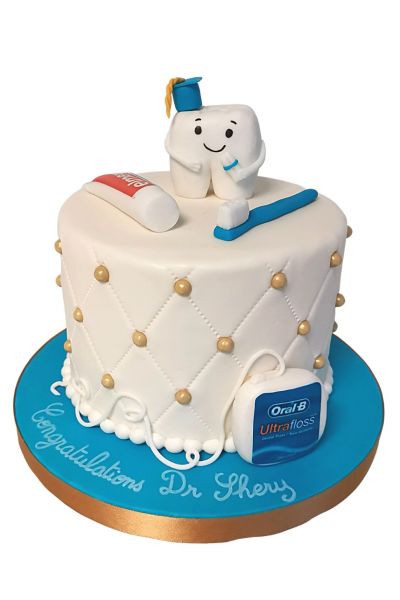 Dentist Birthday Cake - Fondant Cakes in Lahore - Cake Feasta