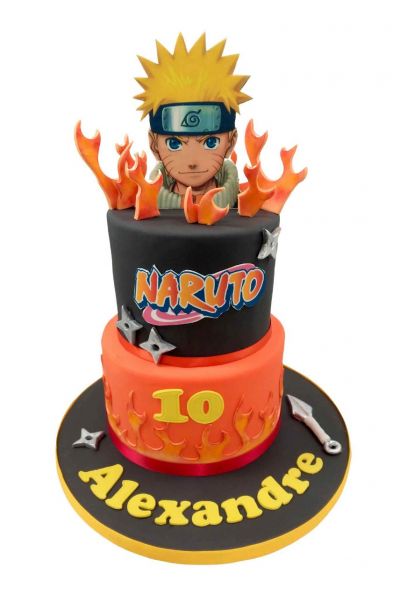 Un gâteau incroyable pour une fête d'anniversaire thème manga