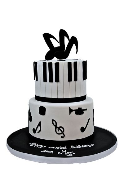 Guitar and Music Notes Cake | Birthday cake | Best birthday cake