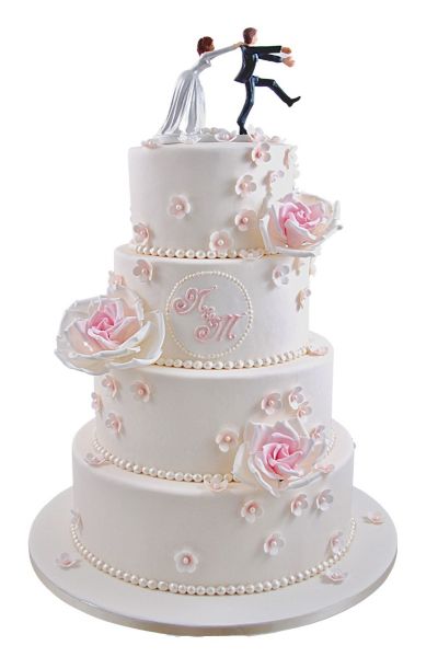 Des perles sur mon gâteau de mariage - Happy Chantilly