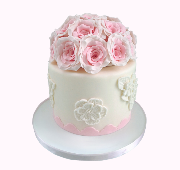 Floral Cream Bouquet Cake | Birthday Cake In Dubai | Cake Delivery – Mister  Baker